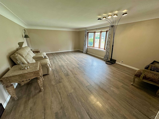 13405 S Gera Rd, Birch Run, MI 48415 - living area with wood finished floors and ornamental molding