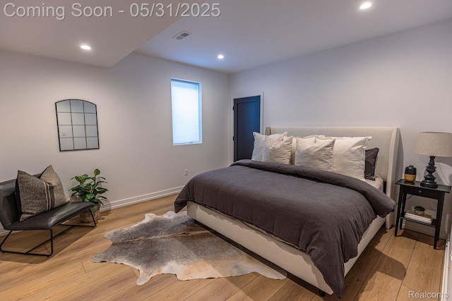 923 S Glenhurst Dr, Birmingham, MI 48009 - bedroom with baseboards, recessed lighting, and light wood-style flooring