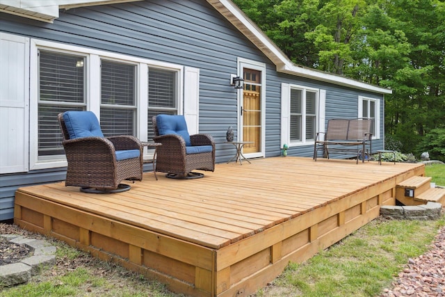 5885 Lammers Rd, Hastings, MI 49058 - view of wooden deck