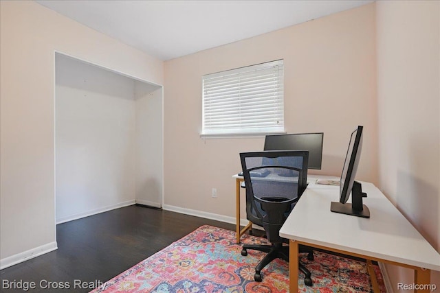 23850 Barfield St, Farmington, MI 48336 - office featuring wood finished floors and baseboards