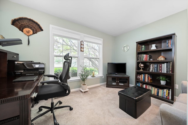 4388 Lori Lynn Ln, Whitmore Lake, MI 48189 - carpeted home office with baseboards