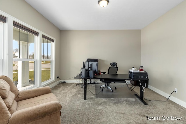 1757 Julienne Ct, Byron Center, MI 49315 - office area featuring carpet flooring and baseboards