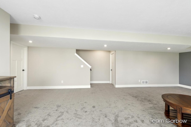 1757 Julienne Ct, Byron Center, MI 49315 - finished basement with carpet flooring, recessed lighting, and baseboards