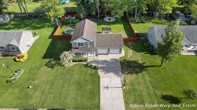 2567 Chippewa Trl, Muskegon, MI 49445 - view from above of property