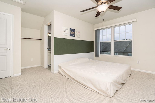 2669 Helmsdale Cir, Rochester, MI 48307 - carpeted bedroom with baseboards and ceiling fan