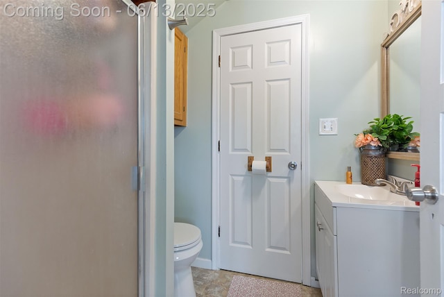 1 Jones St, Yale, MI 48097 - bathroom with a stall shower, vanity, and toilet