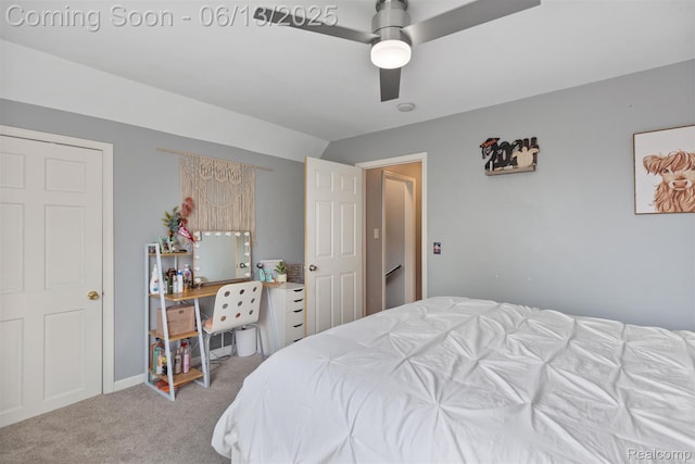1 Jones St, Yale, MI 48097 - carpeted bedroom featuring ceiling fan