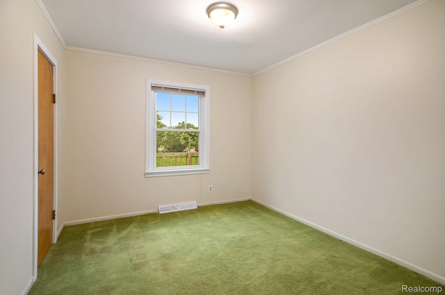 613 Genesee Ave, Gaines, MI 48436 - unfurnished room featuring carpet flooring, baseboards, and crown molding