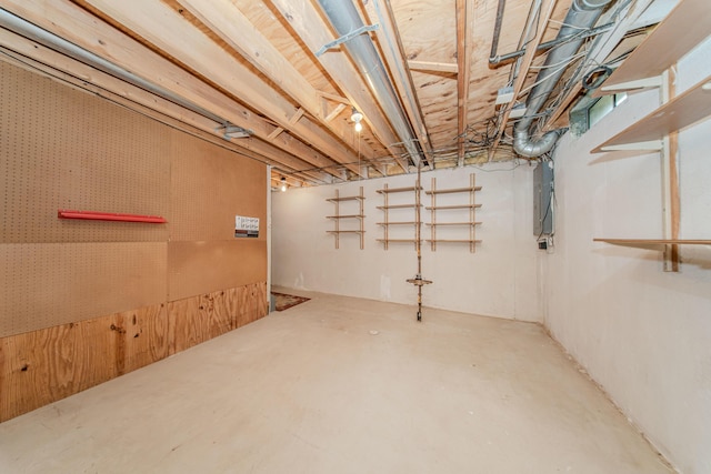 324 Redrock Ct, Ann Arbor, MI 48103 - unfinished below grade area featuring electric panel
