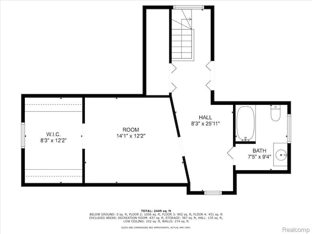 2505 Chicago Blvd, Detroit, MI 48206 - property floor plan
