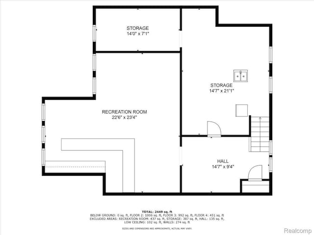 2505 Chicago Blvd, Detroit, MI 48206 - home floor plan