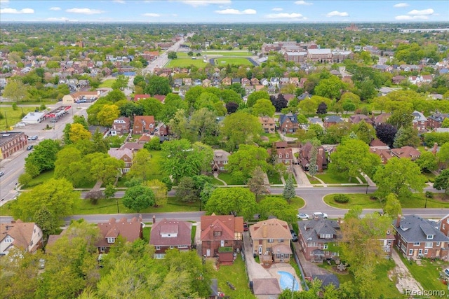 2505 Chicago Blvd, Detroit, MI 48206 - aerial view of property and surrounding area with nearby suburban area