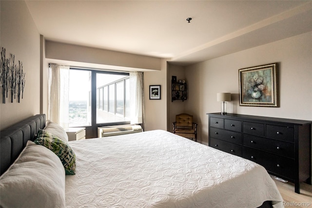 1001 W Jefferson Ave Unit 22H, Detroit, MI 48226 - bedroom with light colored carpet