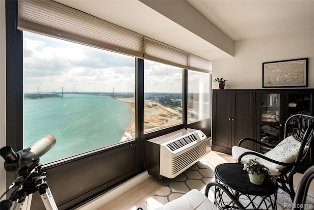 1001 W Jefferson Ave Unit 22H, Detroit, MI 48226 - sunroom with healthy amount of natural light