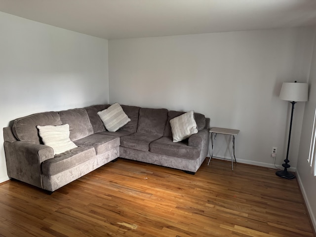 13497 Mark St, Southgate, MI 48195 - living room with wood finished floors and baseboards