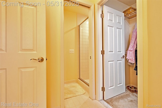 1572 S Hadley Rd, Ortonville, MI 48462 - corridor featuring tile patterned flooring
