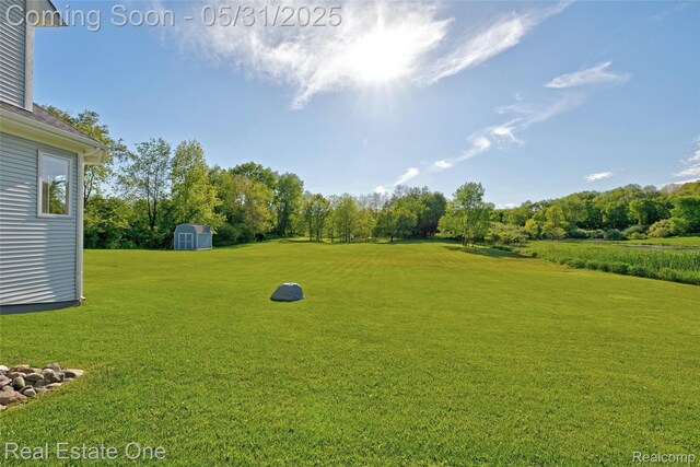 1572 S Hadley Rd, Ortonville, MI 48462 - view of grassy yard with view of scattered trees