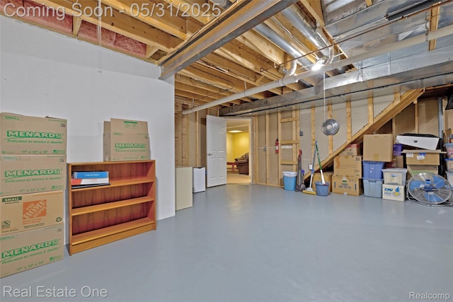 1572 S Hadley Rd, Ortonville, MI 48462 - view of unfinished basement
