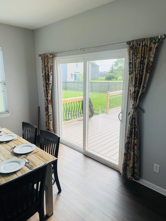 8287 Falkirk Dr, Indiana, IN 46123 - dining space with light wood-style flooring
