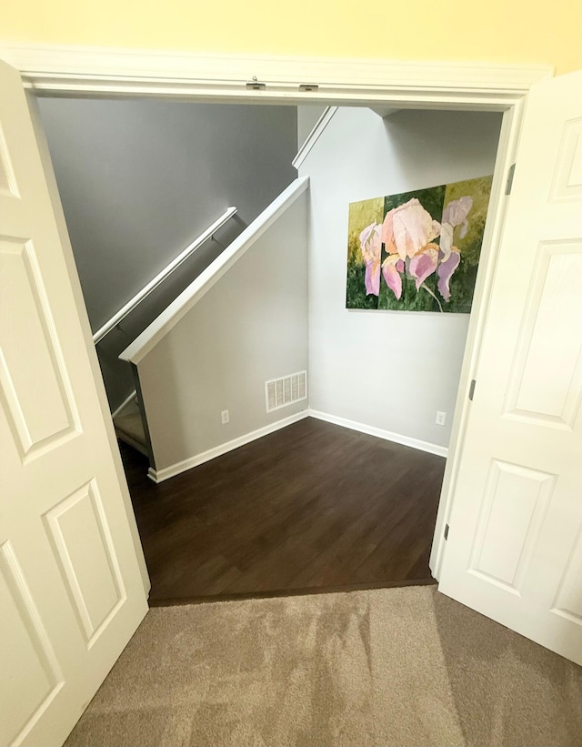 8287 Falkirk Dr, Indiana, IN 46123 - carpeted empty room with baseboards and wood finished floors