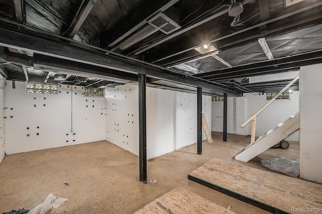 15500 Strathmoor St, Detroit, MI 48227 - basement with stairs