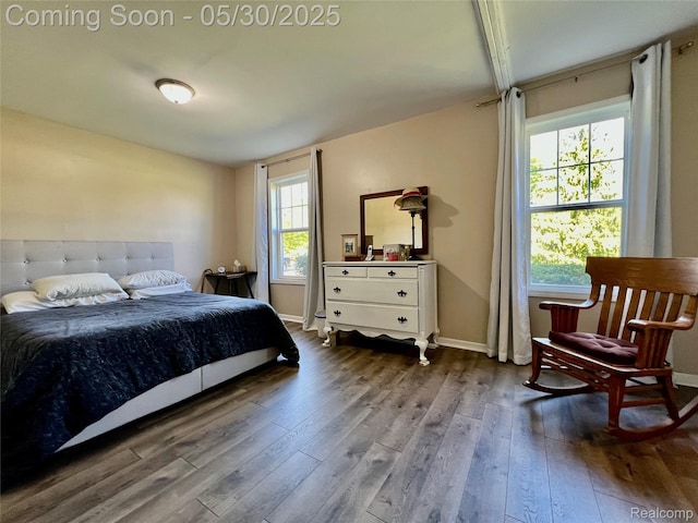 1865 Range Rd, Kimball, MI 48074 - bedroom featuring dark wood finished floors and baseboards