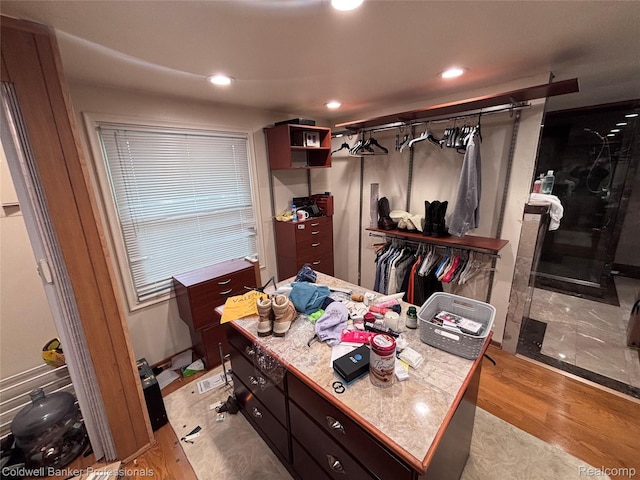 5550 25 Mile Rd, Shelby Twp, MI 48316 - office area featuring light wood-type flooring and recessed lighting