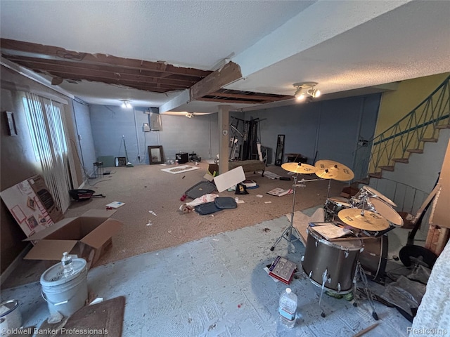 5550 25 Mile Rd, Shelby Twp, MI 48316 - basement with stairs