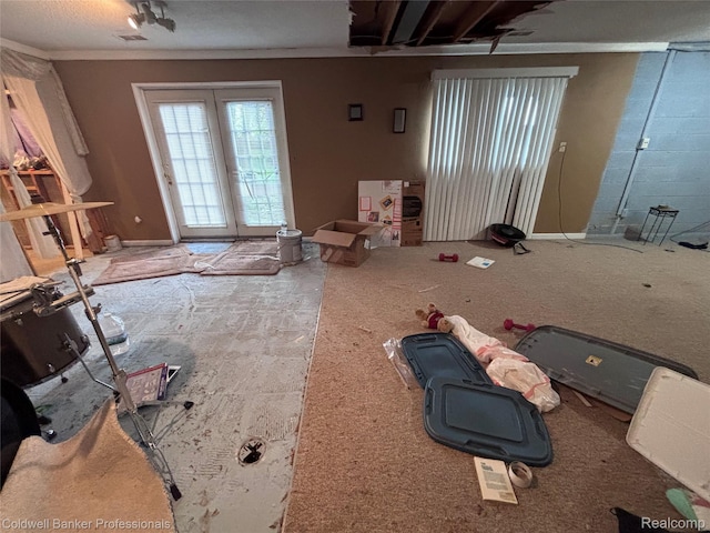 5550 25 Mile Rd, Shelby Twp, MI 48316 - unfurnished living room featuring carpet floors