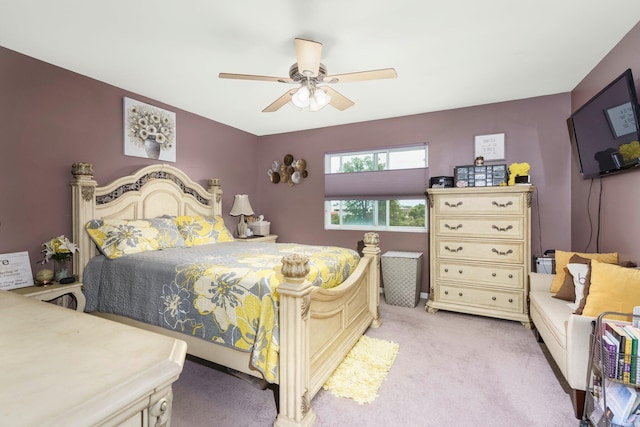 36438 Dominion Cir, Sterling Heights, MI 48310 - bedroom featuring light colored carpet and a ceiling fan
