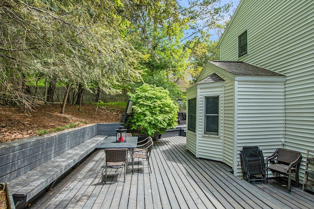 2290 Blissfield Ct, Muskegon, MI 49441 - deck featuring outdoor dining space