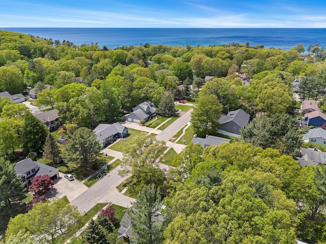 2290 Blissfield Ct, Muskegon, MI 49441 - aerial perspective of suburban area featuring a large body of water