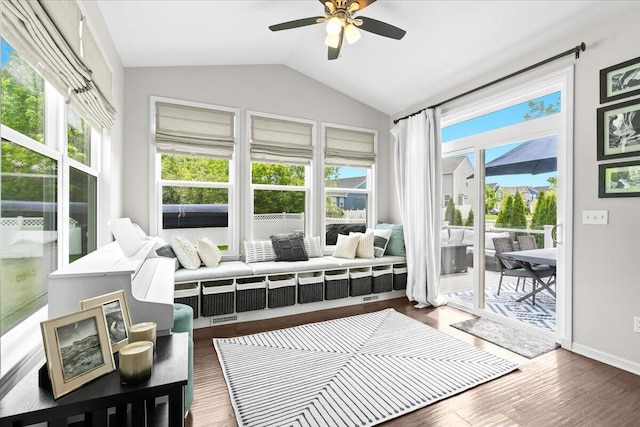 310 Fletcher St, Wixom, MI 48393 - sunroom / solarium featuring vaulted ceiling