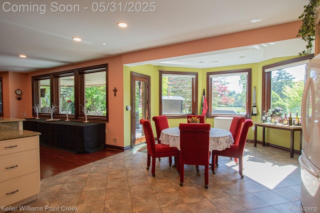 72755 Solanus Dr, Bruce, MI 48065 - dining area with healthy amount of natural light, recessed lighting, and baseboards