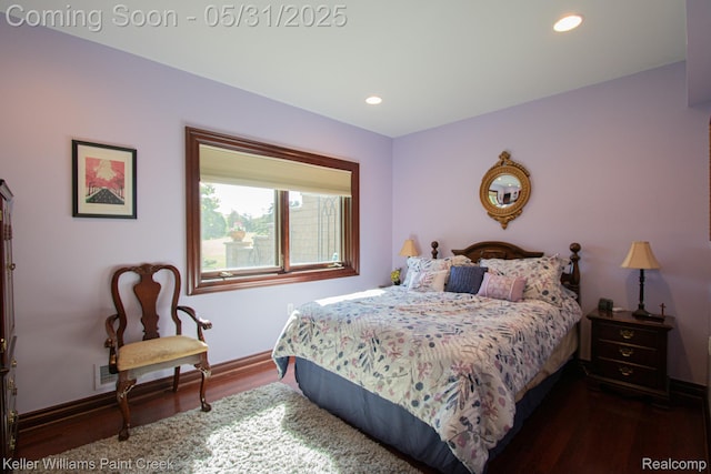 72755 Solanus Dr, Bruce, MI 48065 - bedroom featuring wood finished floors, baseboards, and recessed lighting