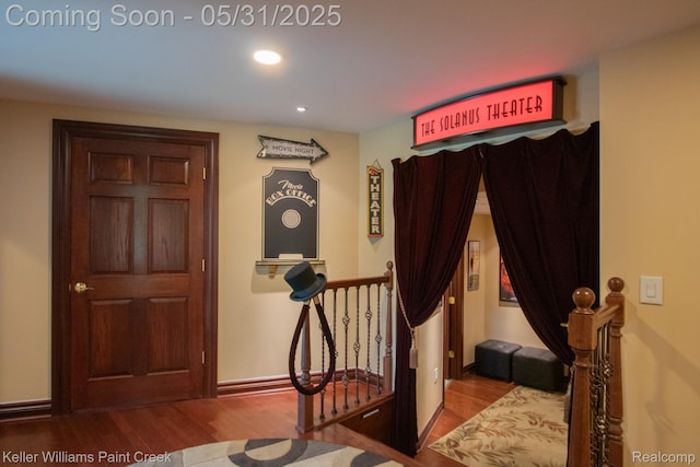 72755 Solanus Dr, Bruce, MI 48065 - entrance foyer featuring wood finished floors and recessed lighting