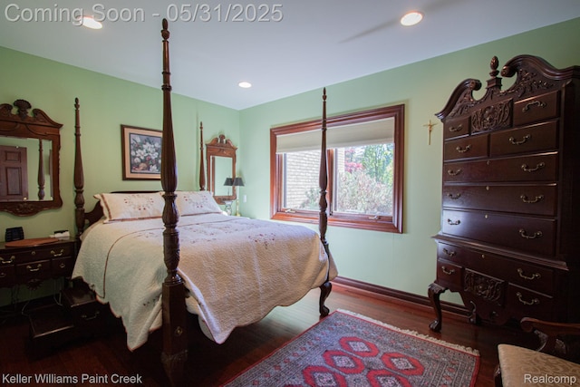 72755 Solanus Dr, Bruce, MI 48065 - bedroom featuring wood finished floors, baseboards, and recessed lighting