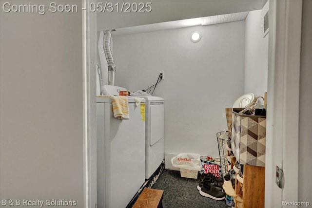 6624 Jefferson Rd, North Branch, MI 48461 - laundry room with washing machine and dryer