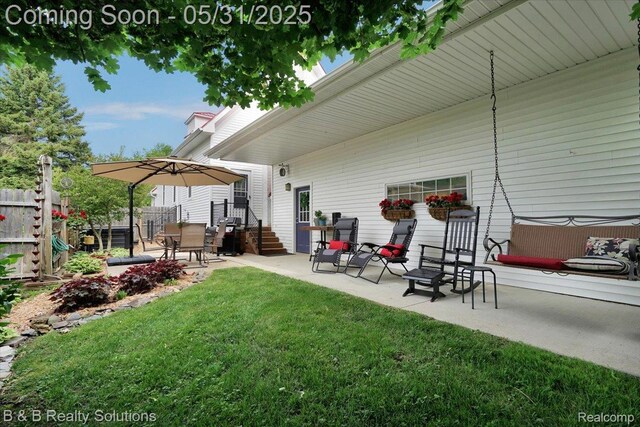6624 Jefferson Rd, North Branch, MI 48461 - view of yard featuring a patio