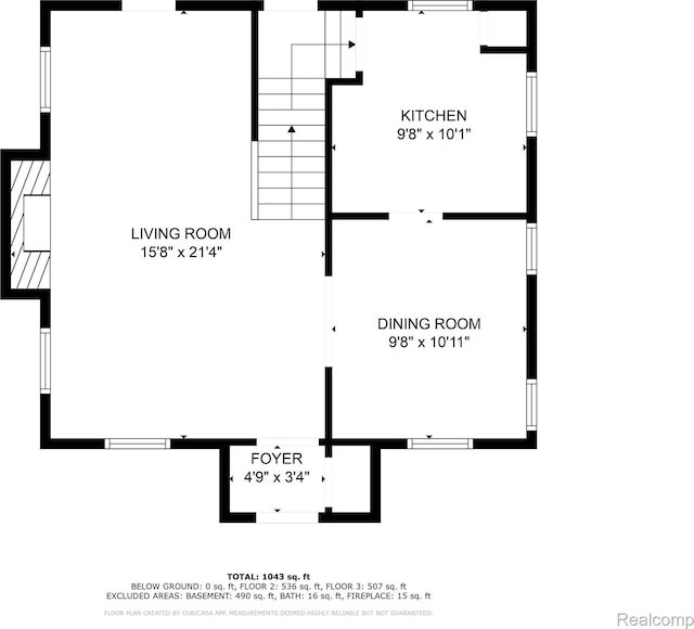 15480 Asbury Park, Detroit, MI 48227 - home floor plan