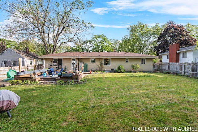 38 W 31st St, Holland, MI 49423 - rear view of property featuring an outdoor living space and central air condition unit