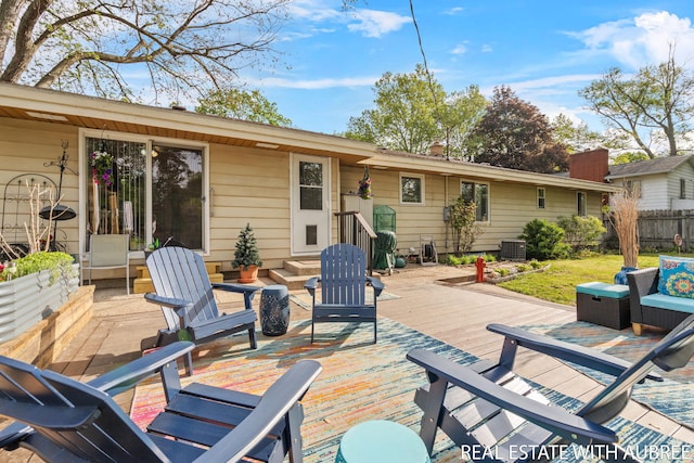 38 W 31st St, Holland, MI 49423 - deck with central air condition unit
