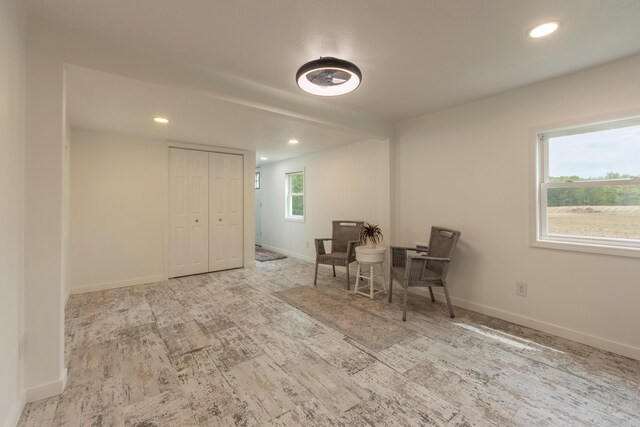 3687 111th Ave, Allegan, MI 49010 - living area with recessed lighting, wood finished floors, and baseboards