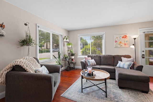 113 Greenleaf St, Onsted, MI 49265 - living area featuring wood finished floors and baseboards