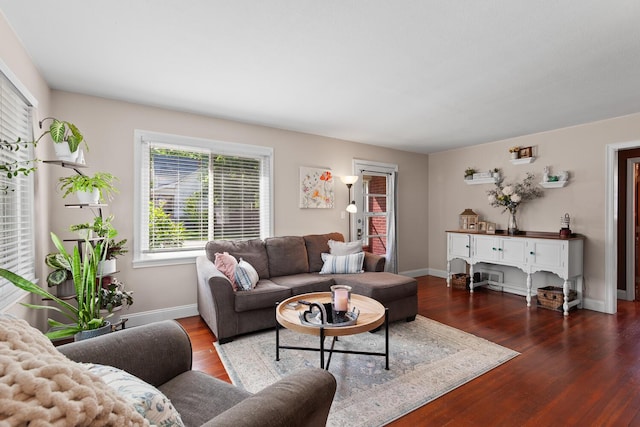 113 Greenleaf St, Onsted, MI 49265 - living room with wood finished floors and baseboards