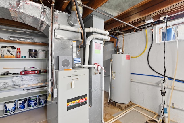 113 Greenleaf St, Onsted, MI 49265 - utility room with gas water heater