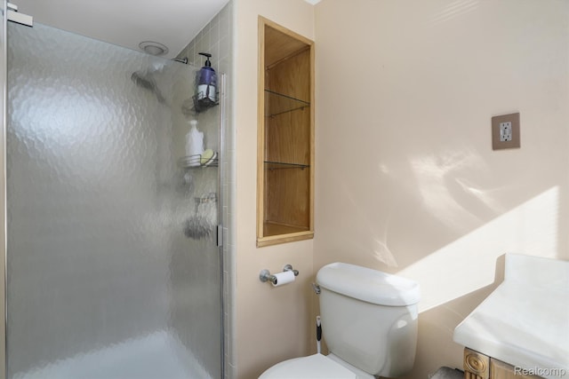 4173 Brandywyne Dr, Troy, MI 48098 - full bathroom with toilet, a shower stall, and vanity