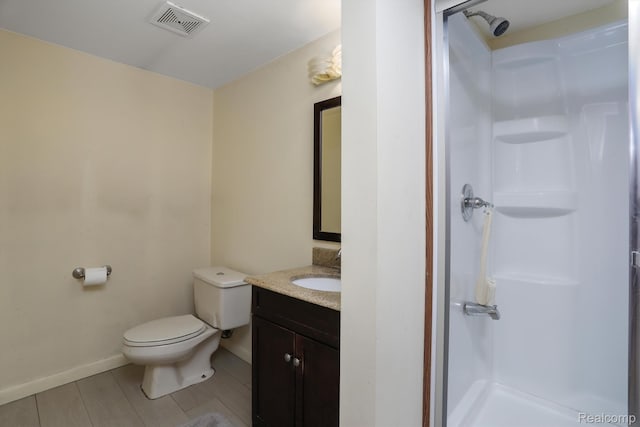 4173 Brandywyne Dr, Troy, MI 48098 - full bathroom featuring a stall shower, vanity, and baseboards