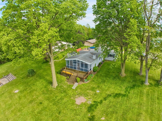 1352 Haughey Dr, Union City, MI 49094 - view from above of property