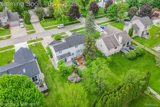 7674 Woodside Pl, Waterford, MI 48327 - aerial view of residential area